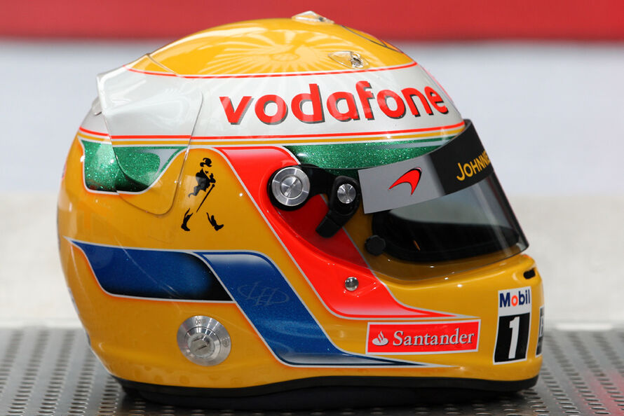 Jenson Button: Button's helmet