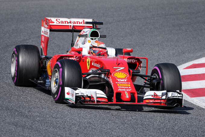 Kimi Räikkönen - Ferrari - Formel 1-Test - Barcelona - 25. Februar 2016