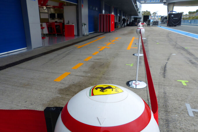 Ferrari-Impressionen-Jerez-Formel-1-Test